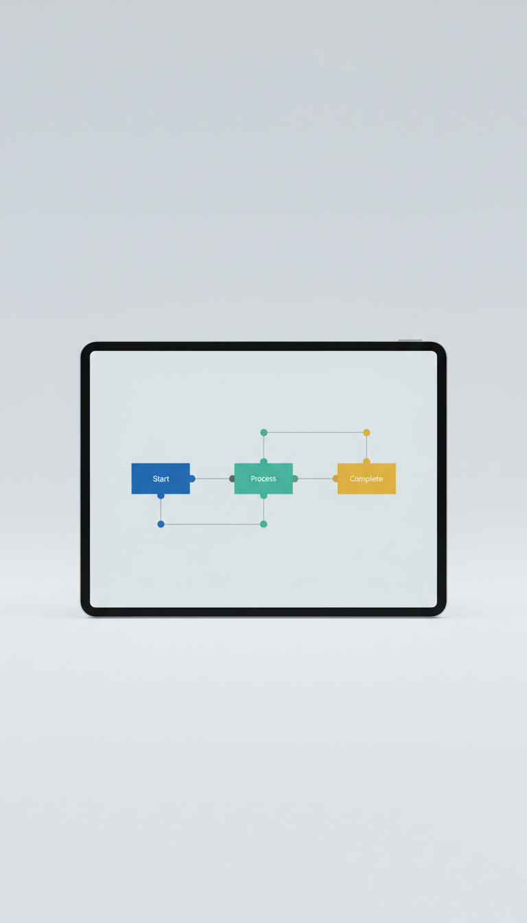 Workflow Automation Interface For Tablet